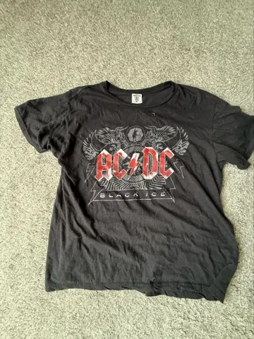AC/DC 블랙 아이스 티셔츠