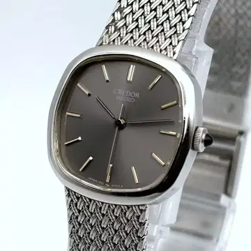 SEIKO CREDOR 쿼츠 은 실버 여성용 손목시계