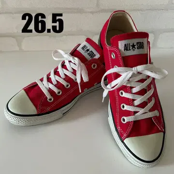 컨버스 ALL STAR 로우컷 레드 스니커즈 26.5cm