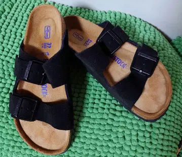 BIRKENSTOCK Arizona 비치 샌들 37 사이즈 블랙