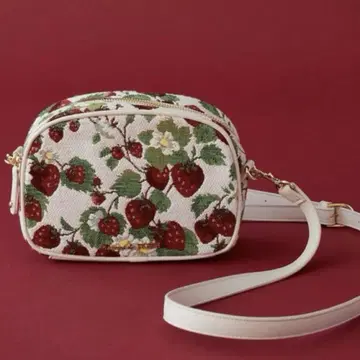 Maison de FLEUR 딸기 무늬 고블랑 숄더백