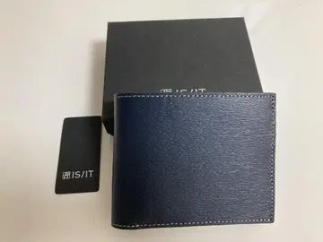 IS/IT 이즈잇 가죽 접이식 지갑 페퍼 971605 네이비