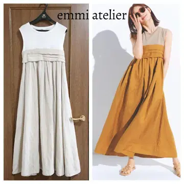 emmi atelier 컷소 티셔츠 도킹 원피스