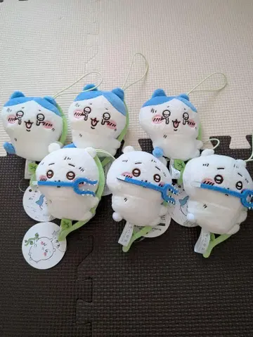 치이카와 (먼작귀) 떨어졌어요 묶음 판매 마스코트 6개 세트 하치와레
