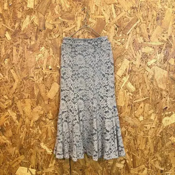 tocco closet 롱 스커트 플레어 레이스 핑크 여성용 M
