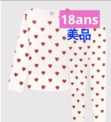 PETIT BATEAU 하트 무늬 룸웨어 18ans