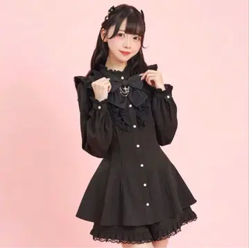 Secret Honey 액세서리 리본 레이스 프릴 셋업