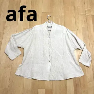 afa 린넨 블라우스 자켓