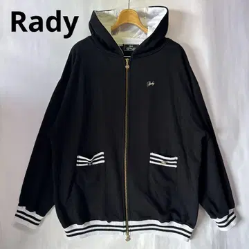 Rady 레이디 골드 지퍼 후드티 맨투맨 더블 지퍼 M