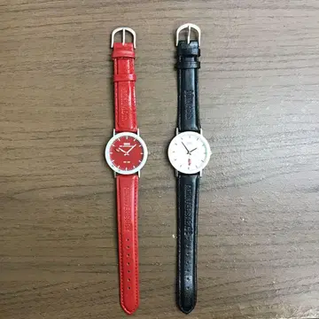 MINI 40th ANNIVERSARY 손목시계 빨간색/블랙 페어 자동차