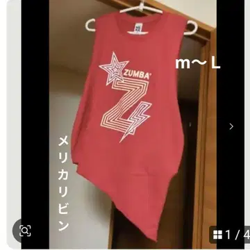 Zumba 슬리브리스 티셔츠 M~L 새상품