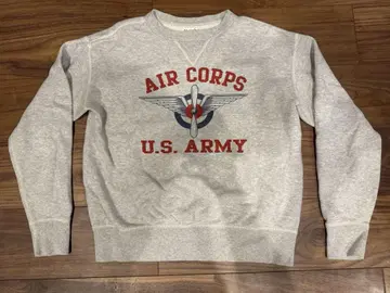 리얼 맥코이즈_U.S. ARMY 에어 코퍼스 스웨트 셔츠 그레이