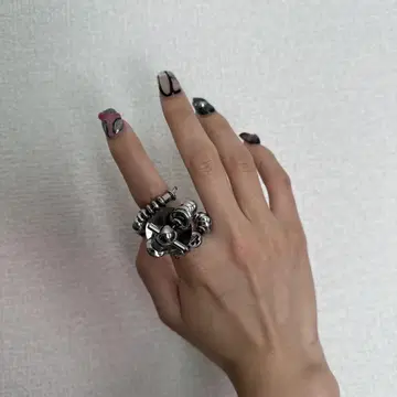 메카니컬 반지 사이버 액세서리 모드 Y2K