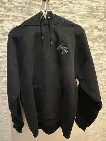 Hanes 블랙 남성용 후드티 구제 의류