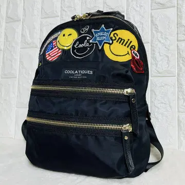 COOLATIQUES 스마일 와펜 백팩 럭색 백팩