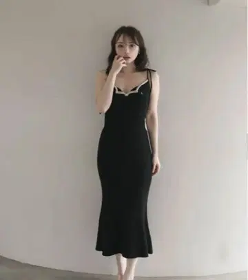 ANDMARY 앤드 마리 데미니 롱 드레스 블랙