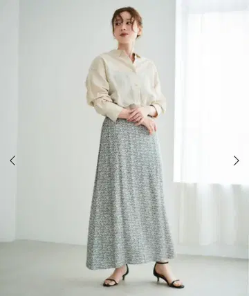 le.coeur blanc 미니 플라워 프린트 개더 스커트