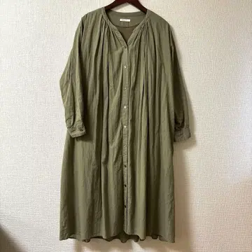 북유럽 생활용품점 뒷면 개더 셔츠 원피스, 이너 포함