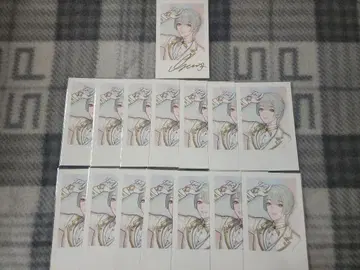 니지산지 6주년 폴라로이드풍 카드 줄달무늬 달의 토시로