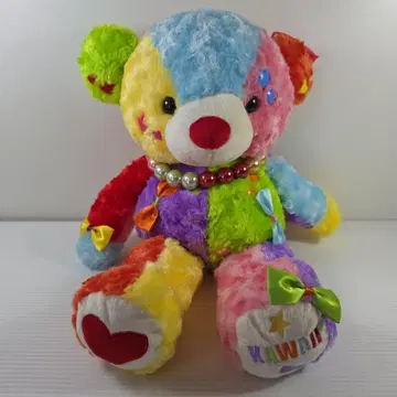Mrs. GREEN APPLE 컬러풀 곰 봉제 인형 KAWAII y05