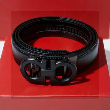 살바토레 페라가모 블랙 가죽 벨트