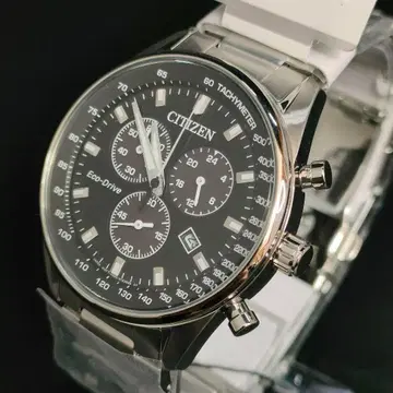 컨디션 최상 CITIZEN 시티즌 H500 블랙 실버 솔라 남성용