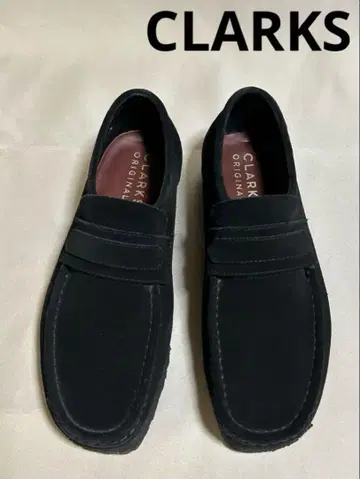 [새상품급] 클락스 왈라비 스웨이드 블랙 로퍼 타입 24.5cm