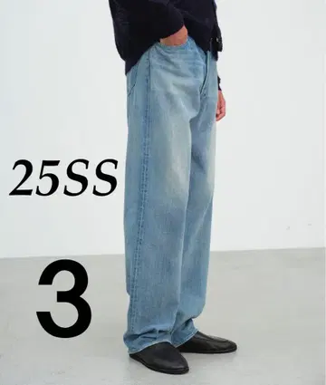 AURALEE 25SS 셀비지 라이트 데님 3 오라리 청바지