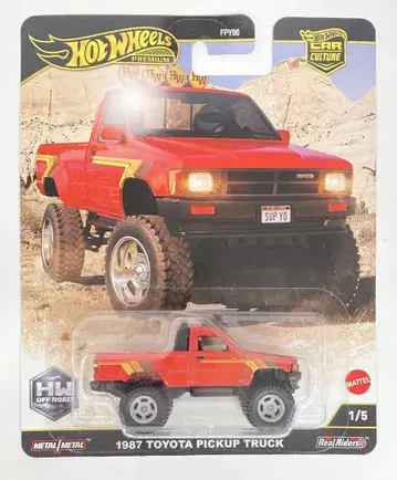 MATTEL 핫휠 카 컬처 오프로드 1987 도요타 픽업 트럭