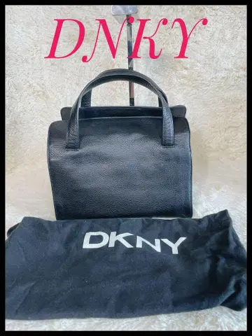 [택 포함 새상품] DKNY 가죽 핸드백 블랙