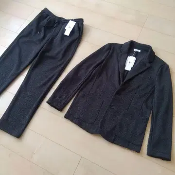 a.v.v 헤링본 자카드 플리스 셋업 M 사이즈