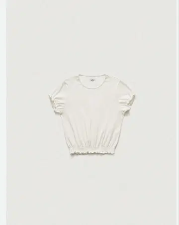 24SS Lettuce-Hem T-Shirt / White 새상품