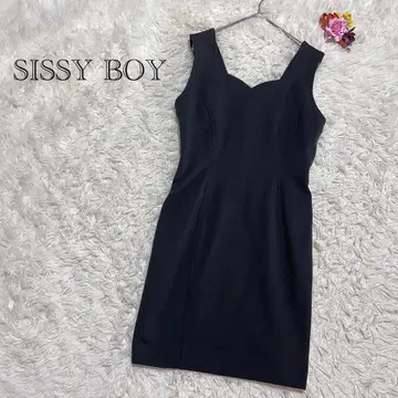 시시 보이 슬리브리스 원피스 일본제 블랙 미라인 예쁜 새상품급