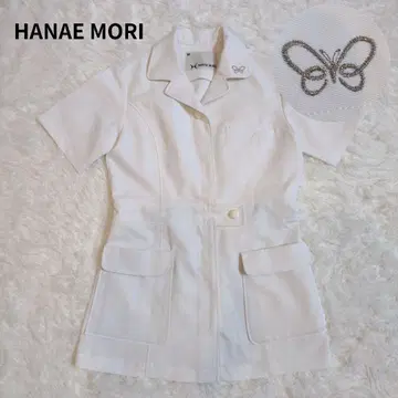 HANAEMORI 하나에모리 의료 미용 스크럽 반팔 화이트