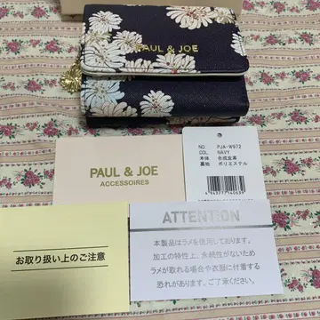 PAUL & JOE 라메가 들어간 접이식 지갑 PAA-W9172