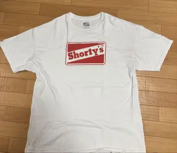 Shorty's 로고 프린트 티셔츠 화이트 XL 당시 상품