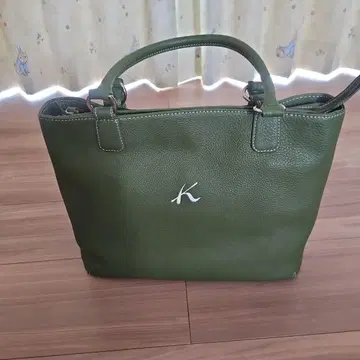 올리브 그린 토트백
