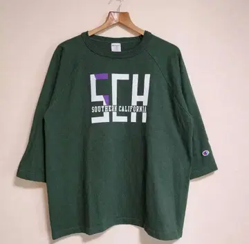 챔피온 T1011 래글런 7부 소매 티셔츠 USA제