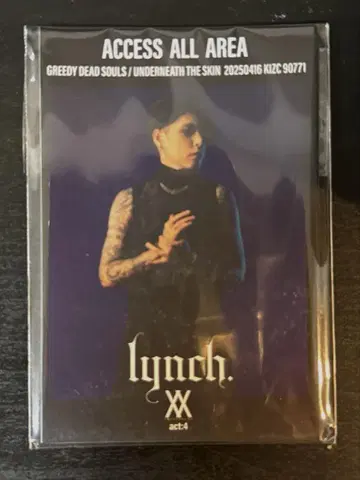 lynch. 백스테이지 패스풍 스티커 5종 세트