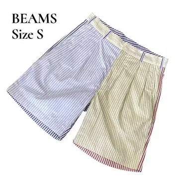 [ BEAMS ] 빔즈 하프 팬츠 멀티 컬러 Size S