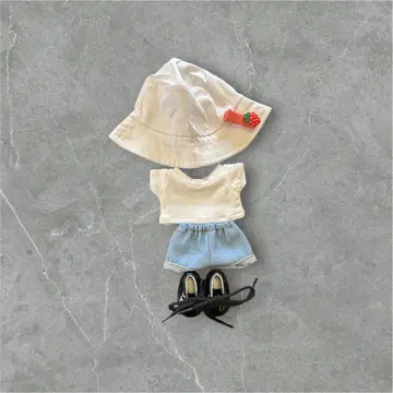 niannyyhouse 옷 갈아입기 세트 봉제 인형, 인형 20cm