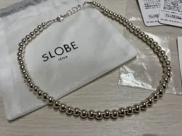 SLOBE 메탈 비즈 숏 목걸이