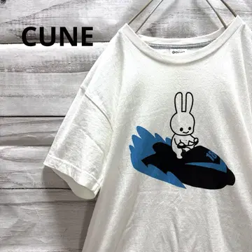 CUNE 티셔츠 토끼 모터 보트 화이트 M 2020 AUGUST