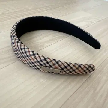 DAKS 체크 무늬 헤어밴드 프리 사이즈