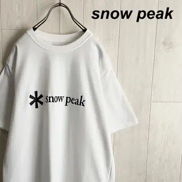 새상품급 스노우피크 snow peak 프론트 로고 반팔 티셔츠 L