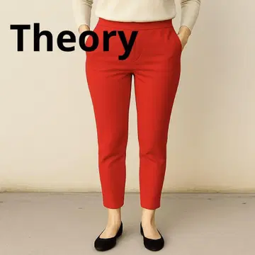 [미사용급] Theory 띠어리 린넨 혼방 크롭 팬츠 사이즈 0