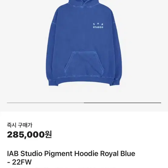★送料・関税込★IAB Studio★Pigment Hoodie  Blue★ IAB-STUDIO | 아이앱스튜디오 IAB Studio Pigment Hoodie Royal