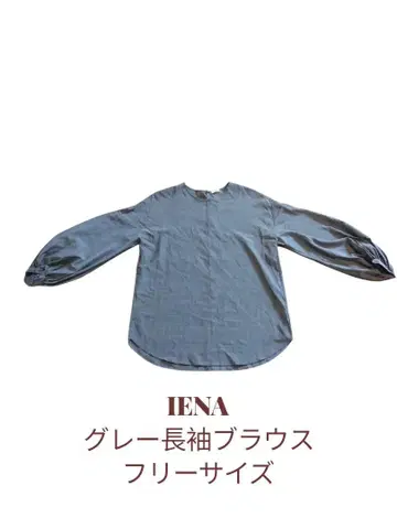 IENA 그레이 긴팔 블라우스 프리 사이즈