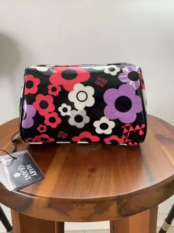 MARY QUANT 플라워 파우치 택 포함 새상품