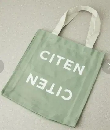 CITEN 토트백 라임 미사용 새상품 택 포함